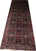 120307 PERSIAN RUNNER SEMI ANTIQUE 10 2 X 3 8
