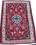 120304 HAMADAN ORIENTAL PERSIAN WOOL RUG 42 X 26 12