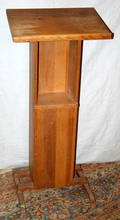 2355 ARTS  CRAFTS MAPLE BIBLE STAND 1930 H 45 W 2