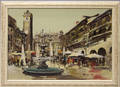 2349 BOCSINI OIL ON CANVAS CENTER SQUARE ROME 21