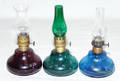 0338 AMERICAN MOLDED GLASS TWINKLE OIL LAMPS 19TH C