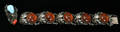 22249 DANISH STERLING BRACELET WITH AMBER L 75  AM
