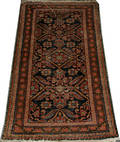 021437 HAMADAN BLUE FIELD RUG CIRCA 1920 3 10 X 2