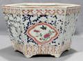 021444 CHINESE PORCELAIN HEXAGON JARDINIERE 19TH CENT