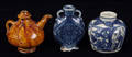 113216 ORIENTAL GLAZED PIECES INCLUDING JARS AND VESS