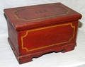 1416 AMERICAN PAINTED WOOD DOCUMENT BOX 19TH CENTURY