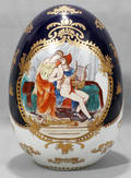 22340 LIMOGES PORCELAIN LARGE EGG C 1930 H 14 DIA