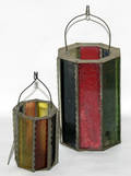 021494 AMERICAN GLASS LANTERNS 19TH CENTURY TWO H 3
