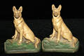 021480 PAINTED CAST IRON GERMAN SHEPHERD FIGURAL BOOKE