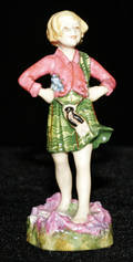 021479 FG DOUGHTY ENGLISH PORCELAIN FIGURE OF A GIR
