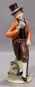 021470 FRANKENTHAL WGERMANY PORCELAIN FIGURE OF A MA