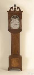 Fine Pennsylvania Chippendale cherry tall case clock ca 1795