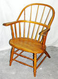 020454 SPINDLE BACK OAK CAPTAINS CHAIR C1900