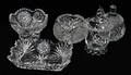 011493 CUT GLASS GROUPING 5PCS DIA 35  45