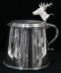 120383 SILVER PLATE MUG 20TH CENTURY H 14