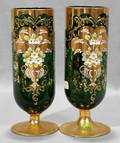 120364 VENETIAN MURANO BLOWN GLASS GOBLET VASES C1950