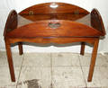 120378 ENGLISH STYLE MAHOGANY BUTLERS TRAY TOP COFFEE