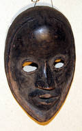 113277 DAN CARVED WOOD MASK 9 X 6
