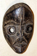 113276 AFRICAN CARVED WOOD FACE MASK 9 X 6