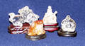 2459 CHINESE ROCK CRYSTAL AND AGATE MINIATURE CARVINGS