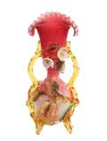 Stevens  Williams Cased Peachblow Glass Vase