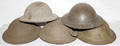 22375 BRITISH WWI STEEL HELMETS FIVE H 5 L 12