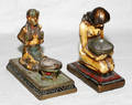 011541 COMPOSITION FIGURAL INCENSE BURNERS EARLY 20TH