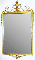 010436 FRENCH STYLE GILT MIRROR H 43 W 26