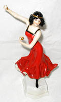 121548 GERMAN PORCELAIN FIGURE OF A DANCER C 1930 H