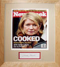 120436 FRAMED  MATTED AUTOGRAPH OF MARTHA STEWART WC