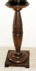 1518 WALNUT PLANT STANDPEDESTAL CIRCA 1900 H 33 D