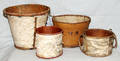 1488 NATIVE AMERICAN BIRCH BARK BASKETS EARLY 20TH CE