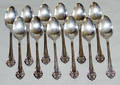 1502 REED  BARTON STERLING SILVER TEASPOONS SET OF 1