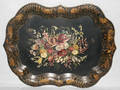 0494 HANDPAINTED TOLE TRAY SIGNED A BONAN ORIGINAL
