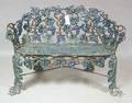 Cast iron garden seat