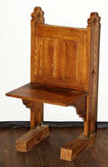 0483 AMERICAN CARVED OAK PRES DIEU C 1900 H 43 W