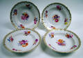 22153 KPM SIGNED HAND PAINTED PORCELAIN SOUP BOWLS
