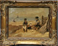 22146 LOUIS VAN DER POL OIL ON BEVELLED WOOD PANEL 1
