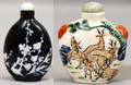 22422 CHINESE SNUFF BOTTLES TWO H 2 14 2 12