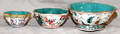 22425 CHINESE FAMILLEROSE ENAMELED PORCELAIN BOWLS 1