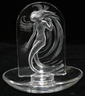 011561 LALIQUE CRYSTAL NUDE RING HOLDER H 4 14