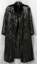 011554 LADYS RANCH MINK COAT WITH MANDARIN COLLAR L 4