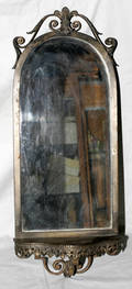 011576 METAL MIRROR EARLY 20TH CENTURY 24 12 X 10