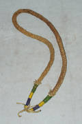 122443 WOVEN GRASS AND BEAD NECKLACE