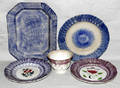 0531 SPATTER WARE GROUPING INCLUDING SERVING PLATTER
