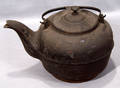 0529 IRON TEA KETTLE ALBANY NEW YORK CIRCA 1880 H