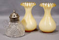 0526 VICTORIAN BLOWN GLASS VASES CIRCA 1870 PAIR H