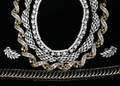 22471 TRIFARI AND OTHERS COSTUME LOT 4 NECKLACES AND