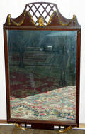 020588 GEORGIAN STYLE MAHOGANY MIRROR H 41 W 23 12