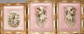 012463 EUROPEAN BISQUE PLAQUES 20TH C FRAMED 3 9